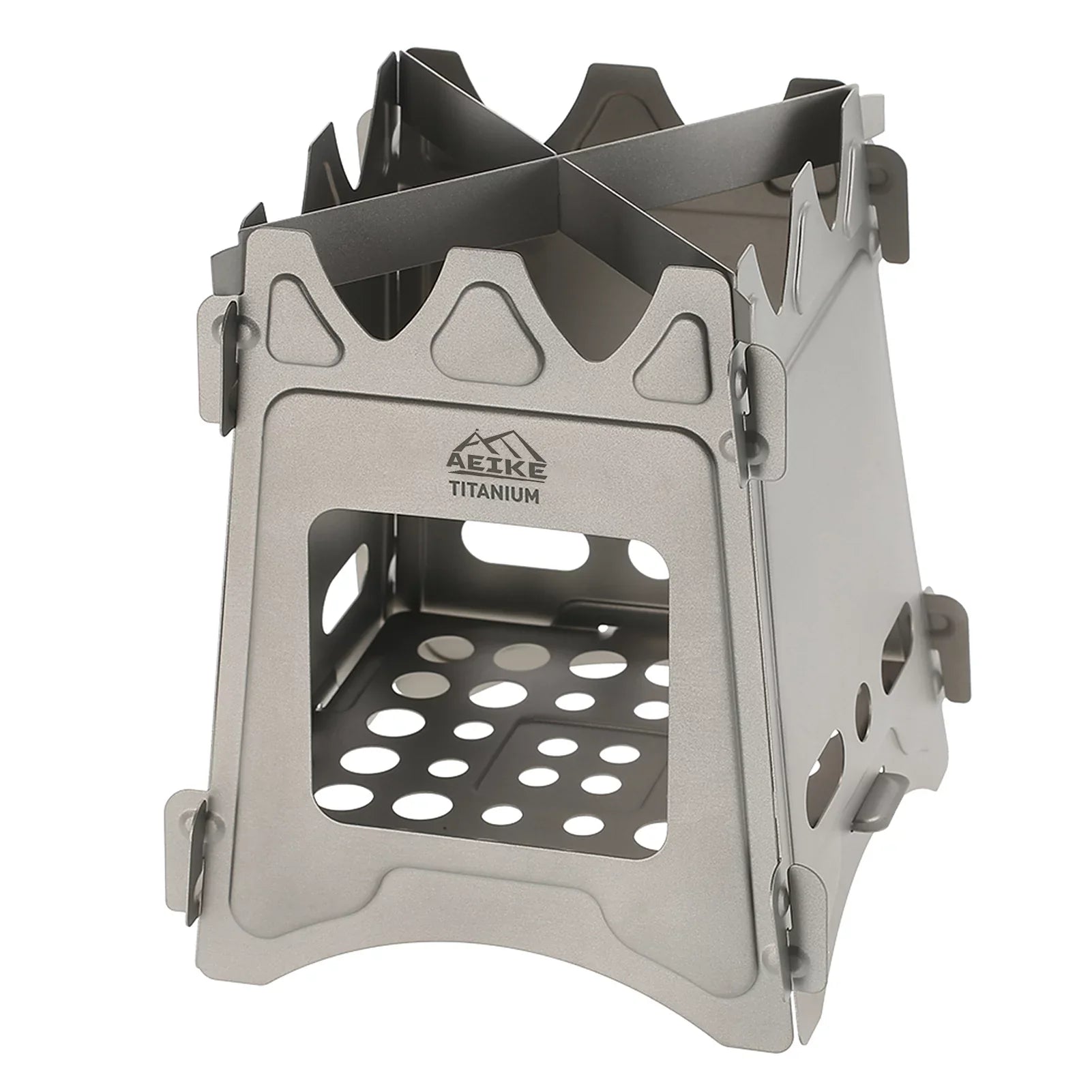 Aeike Wood Burning Backpacking Stove - Portable and Lightweight for Survival Cooking and Picnics - Outdoor Furnace