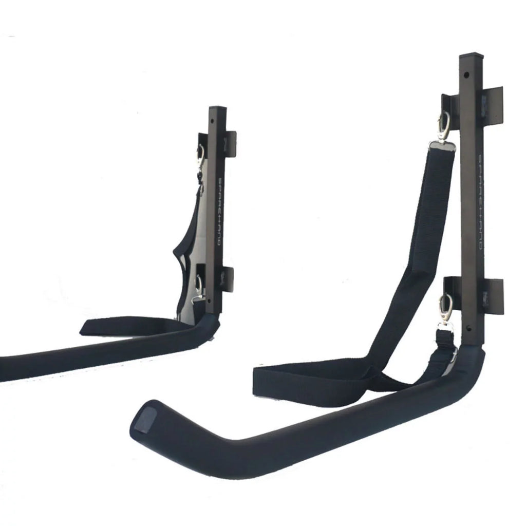 Sparehand Single Wall Mount Rack Storage with Safety Strap for 1 Kayak