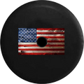 2018 2019 Wrangler JL Backup Camera Wooden American Flag Rustic Vintage Spare Tire Wrap for Jeep RV 32 Inch