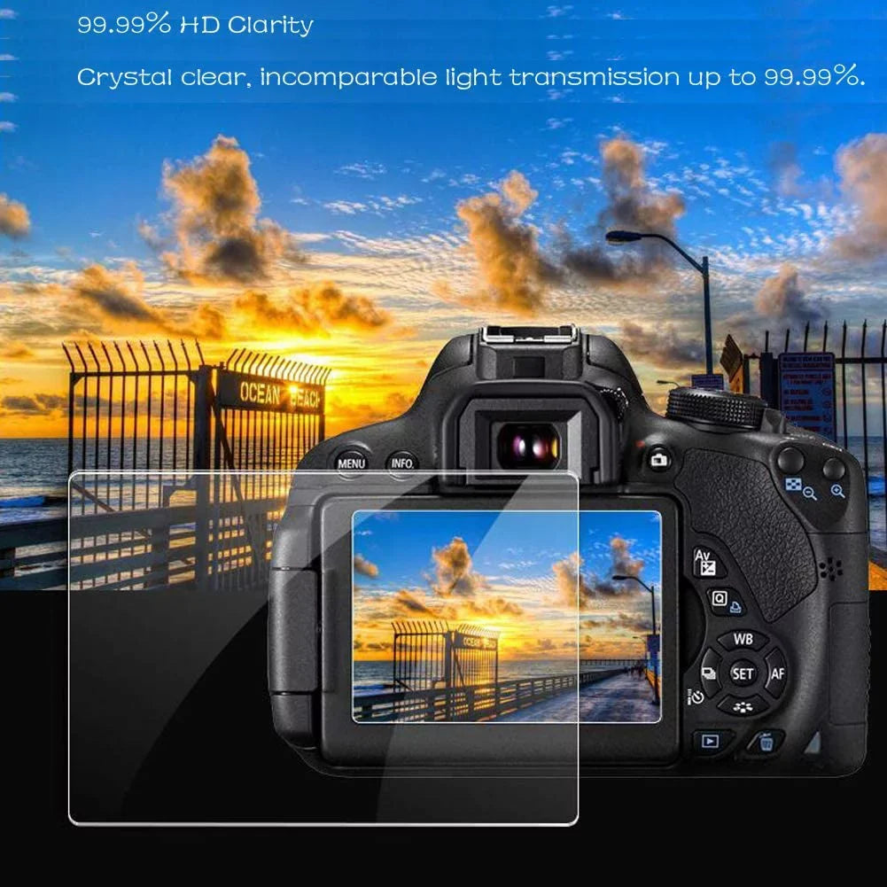 Alpha a7C Tempered Glass LCD Screen Protectors Fitting for Sony Alpha a7C rx10 iv Protection Film Coating (3 Packs),