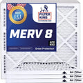 Filter King 23.5x30x1 Air Filter | 4-PACK | MERV 8 HVAC Pleated A/C Furnace Filters | MADE IN USA | Actual Size: 23.5 x 30 x .75"