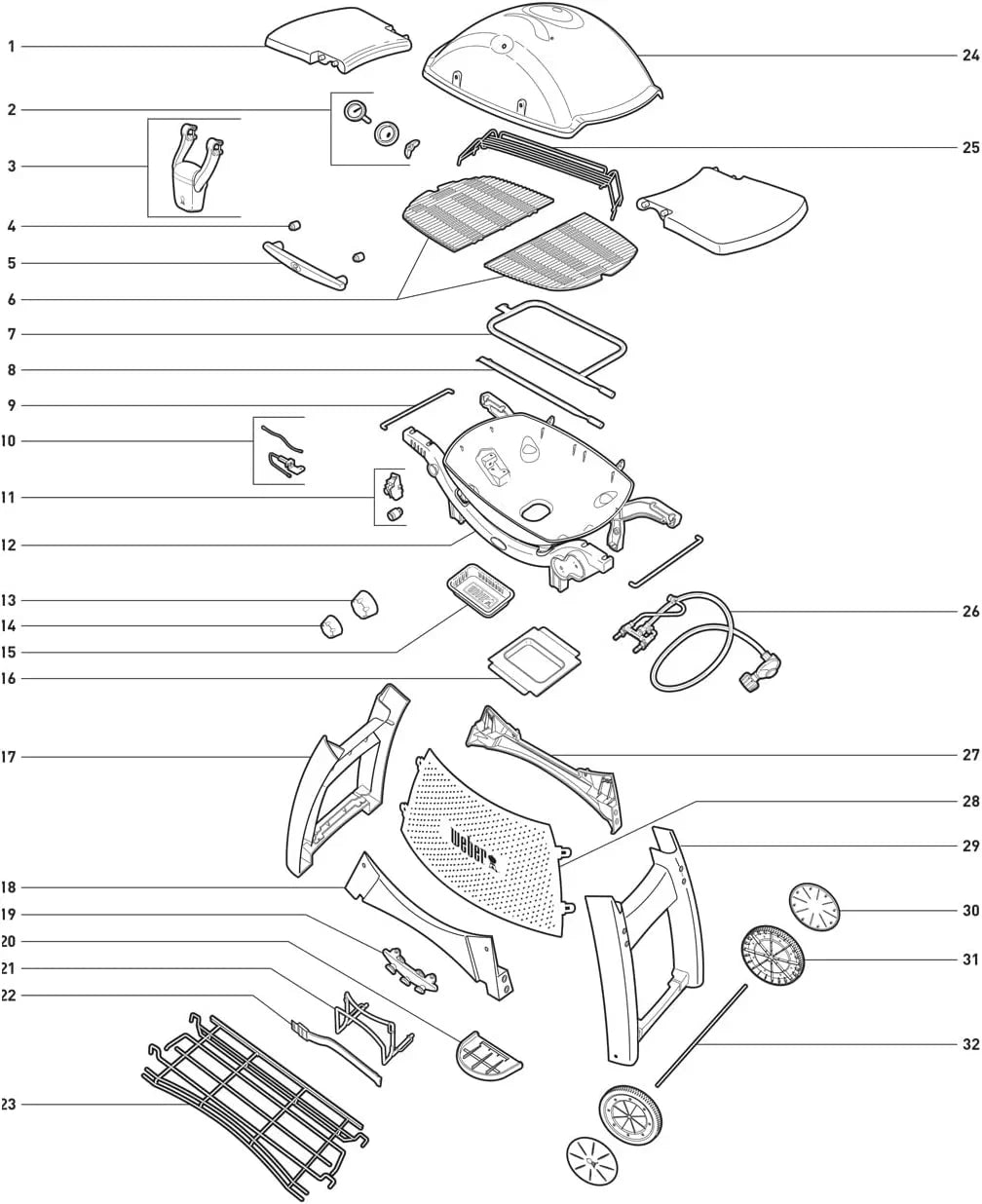 Weber Q320 Gas Grill Igniter Kit 80452 Replacement