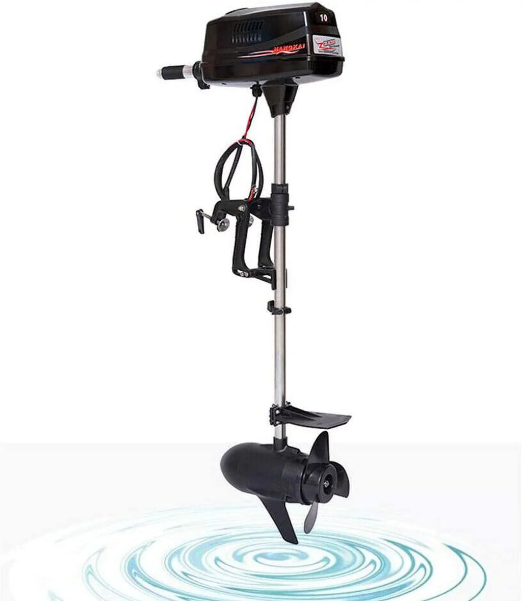 Miumaeov 10HP Electric Outboard Motor Brushless Ship Engine Tiller Control Heavy Duty Outboard Trolling Motor 60V 2200W Fishing Craft Engine for Kayak Fishing Watercraft Canoe Trolling Propeller