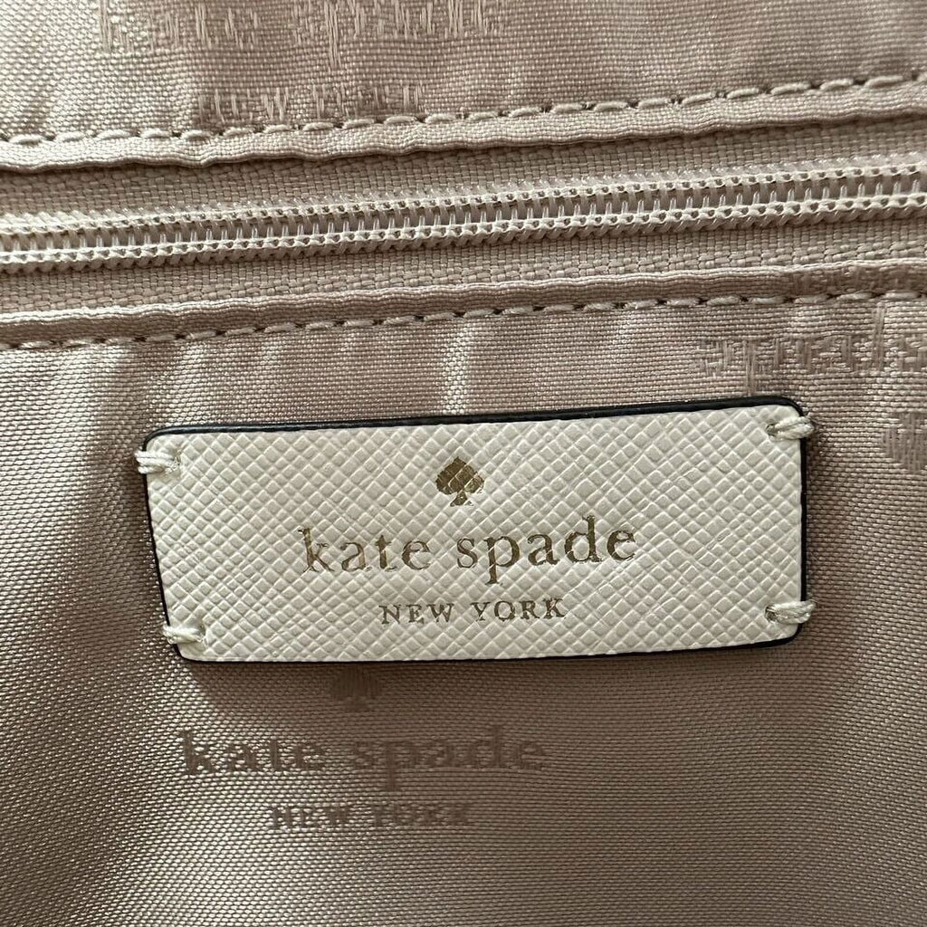 KATE SPADE NWT Perry Leather Warm Beige Blush 3 Comparts Satchel Bag Purse KB673