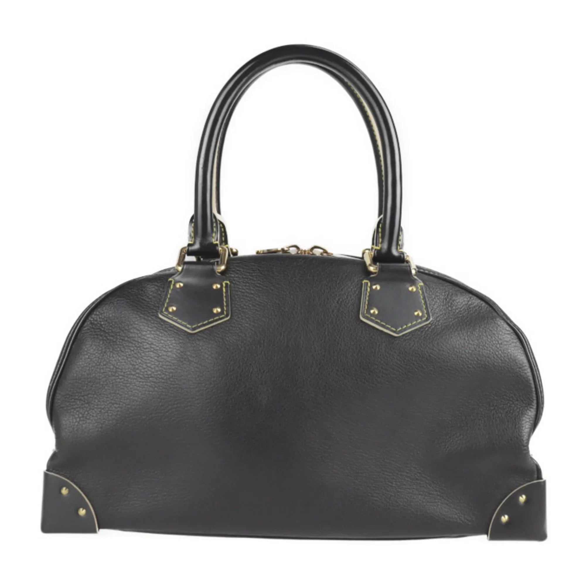 Pre-Owned LOUIS VUITTON Louis Vuitton Superbe Handbag M91892 Suhari Leather Noir Tote Shoulder (Good)