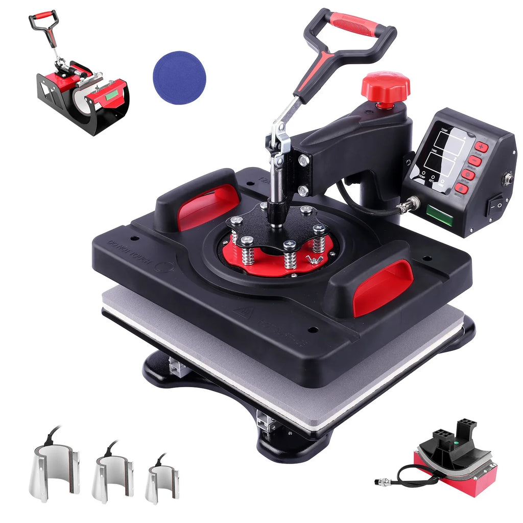 Qhomic Power Heat Press Machine 12 x 15 Inch Digital Heat Press Sublimation Printer Press Heat Transfer Machine for T-Shirt, 8 in 1, Gifts for Men Women