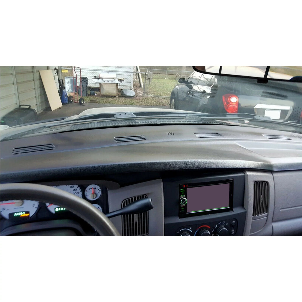 Kojem Dashboard Coating for 2002 2003 2004 2005 Dodge Ram 1500 2500 3500 Molded Dash Pad Board Shield Skin Cap Protector Overlay Black