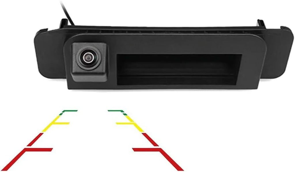 Vlicevrn HD Car Rear View Camera Trunk Handle with Fish Eye Lens Night Vision Backup Parking Camera Waterproof IP68