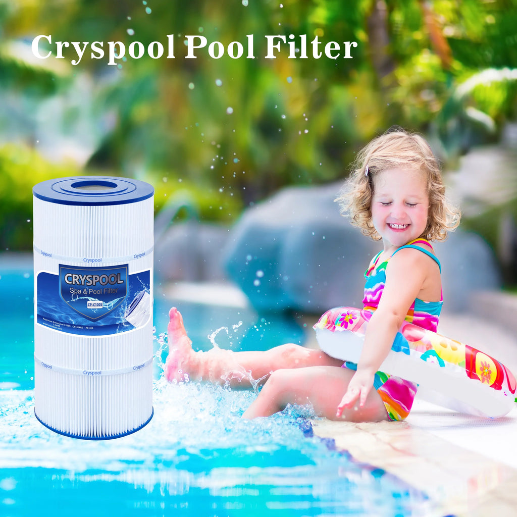 Cryspool Pool Filter Fitting with SwimClear C100S, CX100XRE, PA100S, Unicel C-9440, 100 sq.ft, 1 Pack