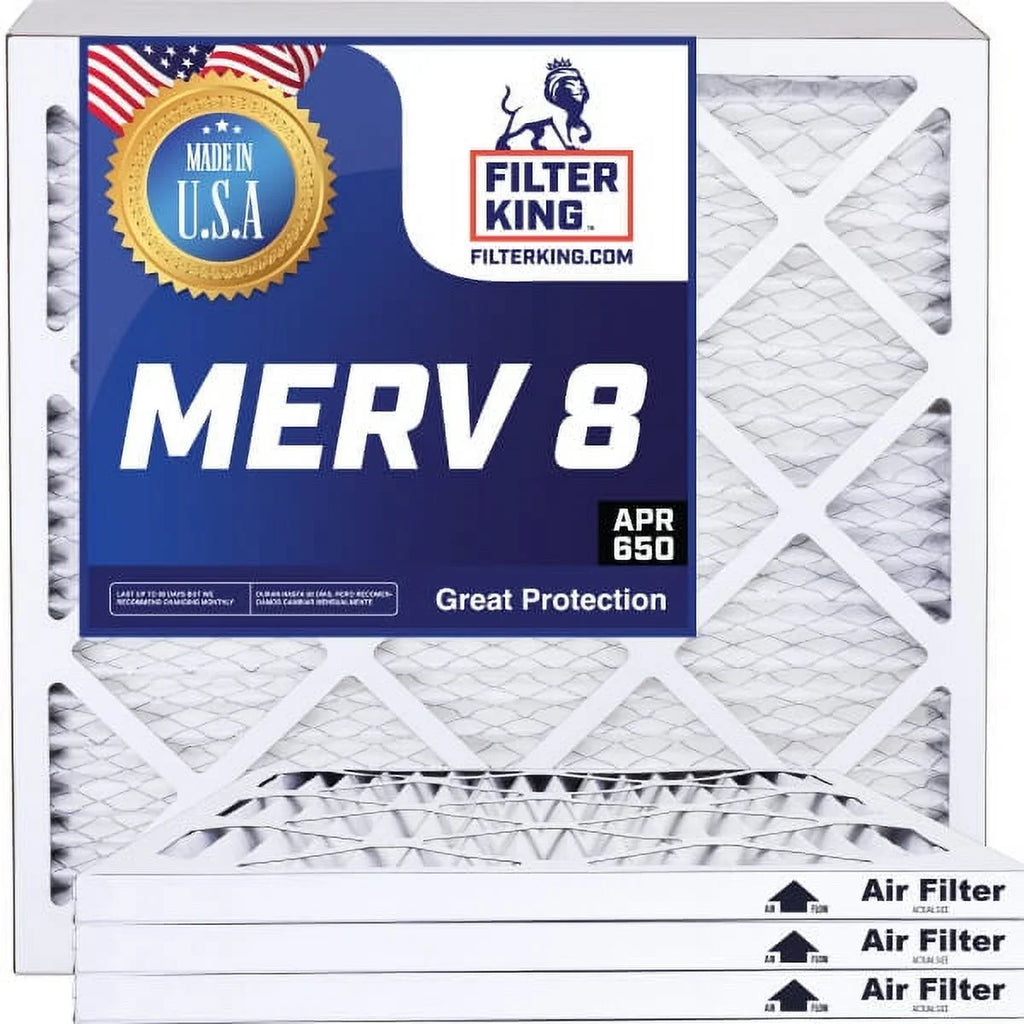 Filter King 12x56.5x1 Air Filter | 4-PACK | MERV 8 HVAC Pleated A/C Furnace Filters | MADE IN USA | Actual Size: 12 x 56.5 x .75"