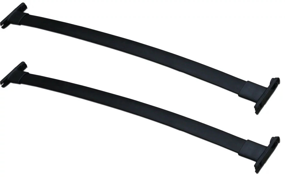 BRIGHTLINES Roof Rack Crossbars Replacement for Ford Explorer 2011-2015 a Set of 2pcs, Black Aluminum Top Cargo Rack