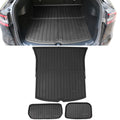 Ikon Motorsports Trunk Mats Cargo Liner Matching with 2020-2023 Tesla Model Y Black Injection TPE All Climate Waterproof Anti-Slip Frunk Trunk Under Cargo Storage Liner Mat Interior Accessories