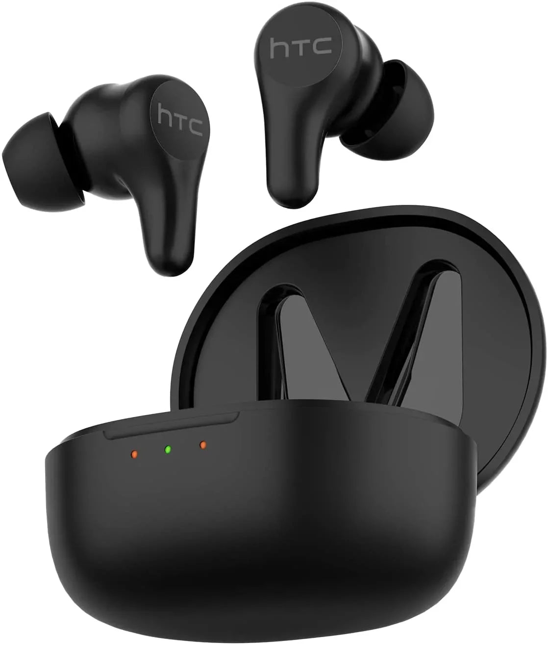 HTC True Wireless Earbuds Plus - Active Noise Cancellation IPX5 Water Durable Bluetooth 5.0 Headphones with ENC, 24-Hour Playtime, Stereo in-Ear Touch Control Wireless Earphones