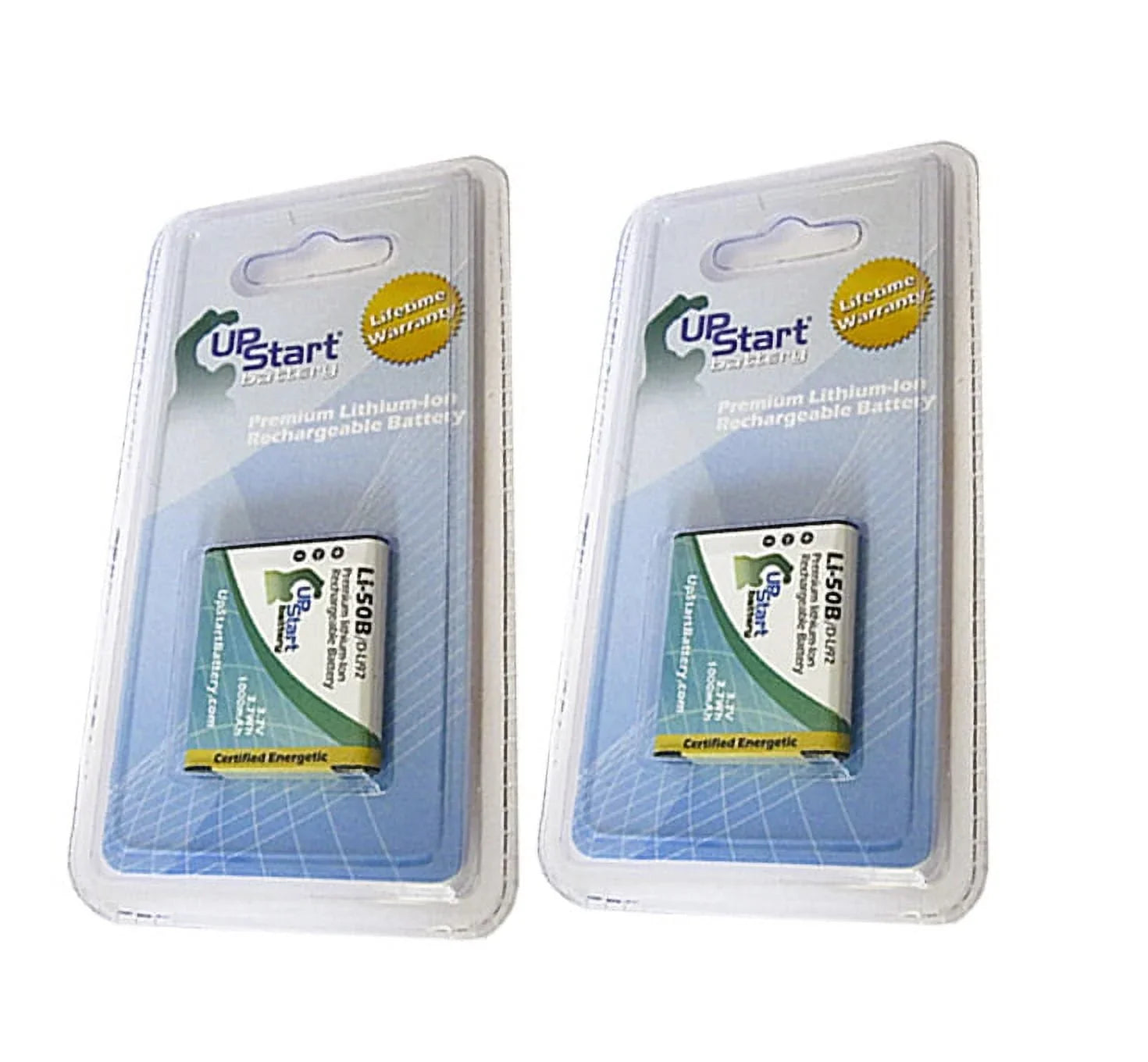 2x Pack - UpStart Battery Olympus TG-610 Battery - Replacement for Olympus LI-50B Digital Camera Battery (1000mAh, 3.7V, Lithium-Ion)