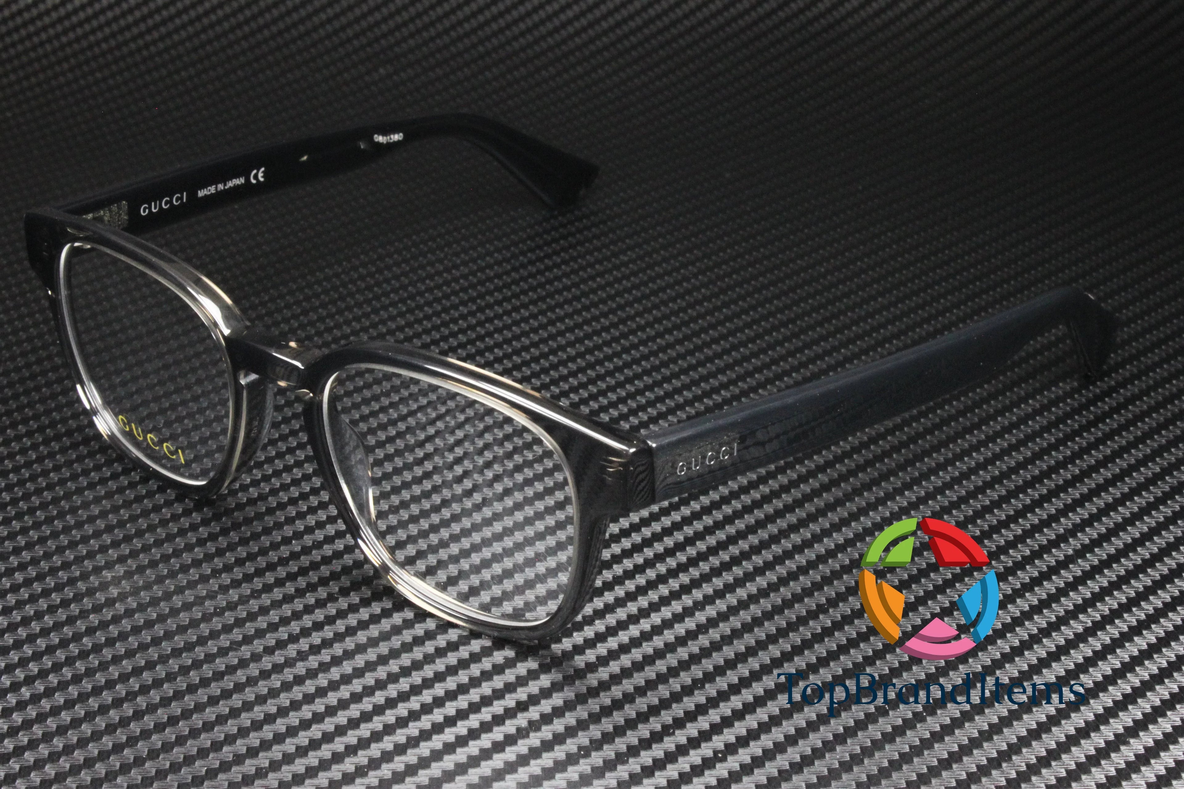 GUCCI GG0927O 004 Rectangular Square Grey Shiny Demo Lens 49 mm Men's Eyeglasses