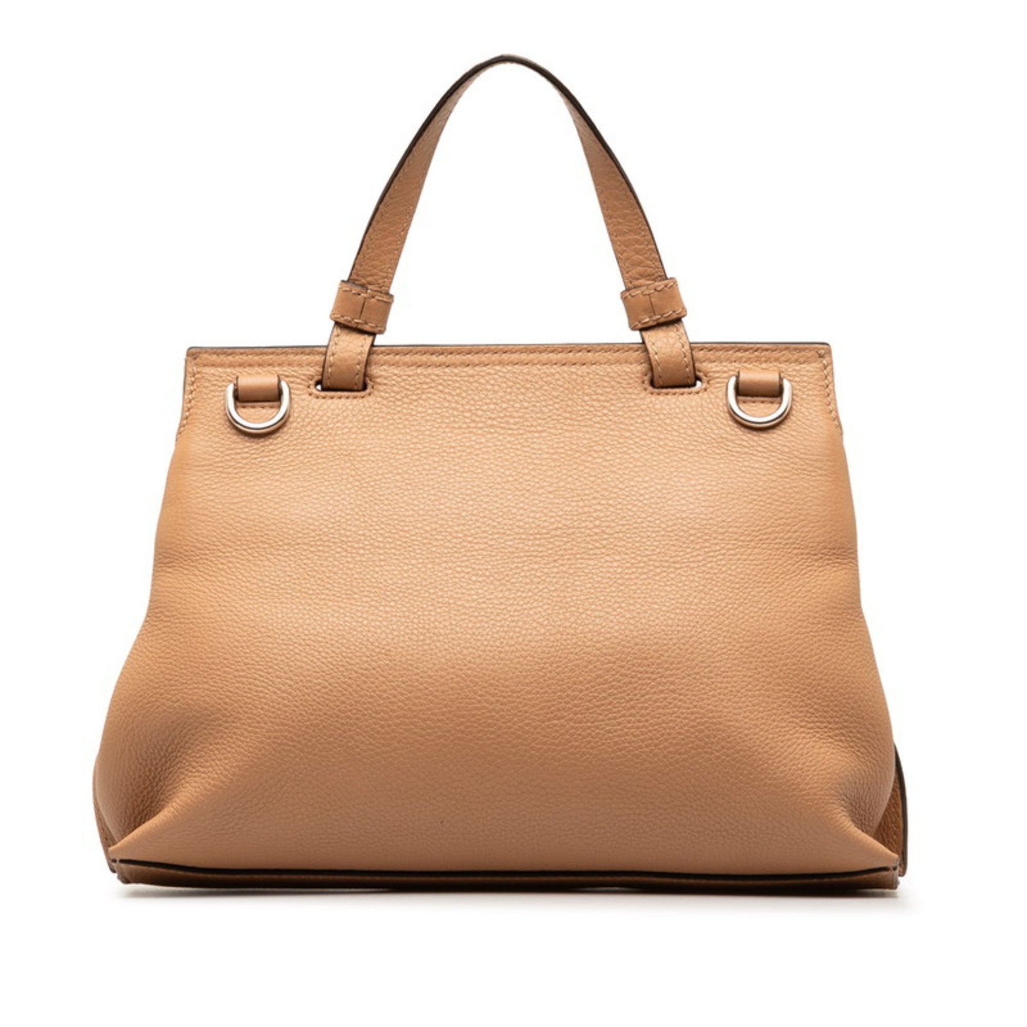 Pre-Owned Gucci Daily Bamboo Handbag Shoulder Bag 370831 Pink Leather Women's GUCCI (Good)