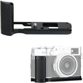 Solid Metal Hand Grip Secure Handle Bracket for Fuji Fujifilm X100V X100F X100 V X100 F Camera, Anti-Slip Pads