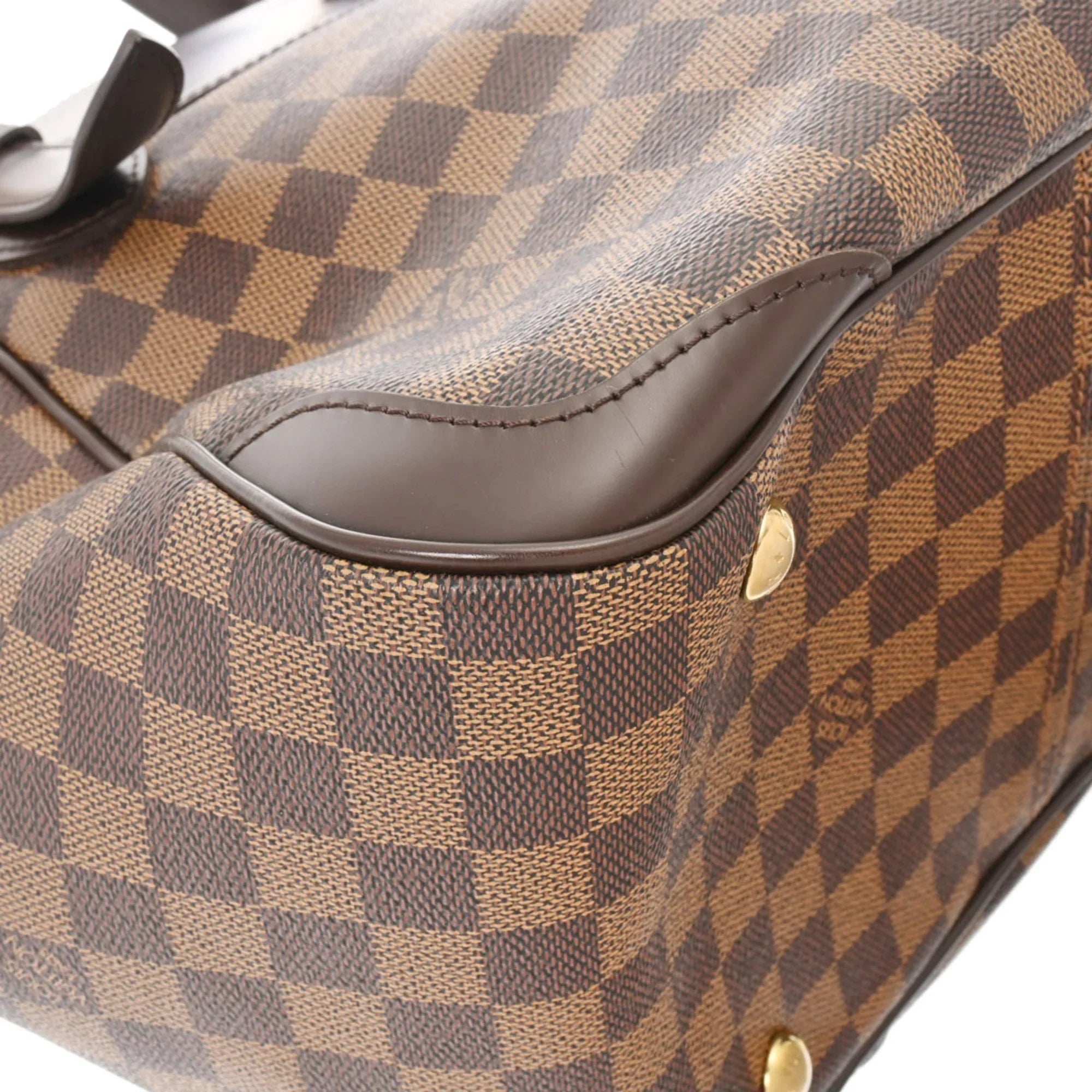 Pre-Owned LOUIS VUITTON Damier Verona MM Ebene N41118 Women's Canvas Shoulder Bag (Good)
