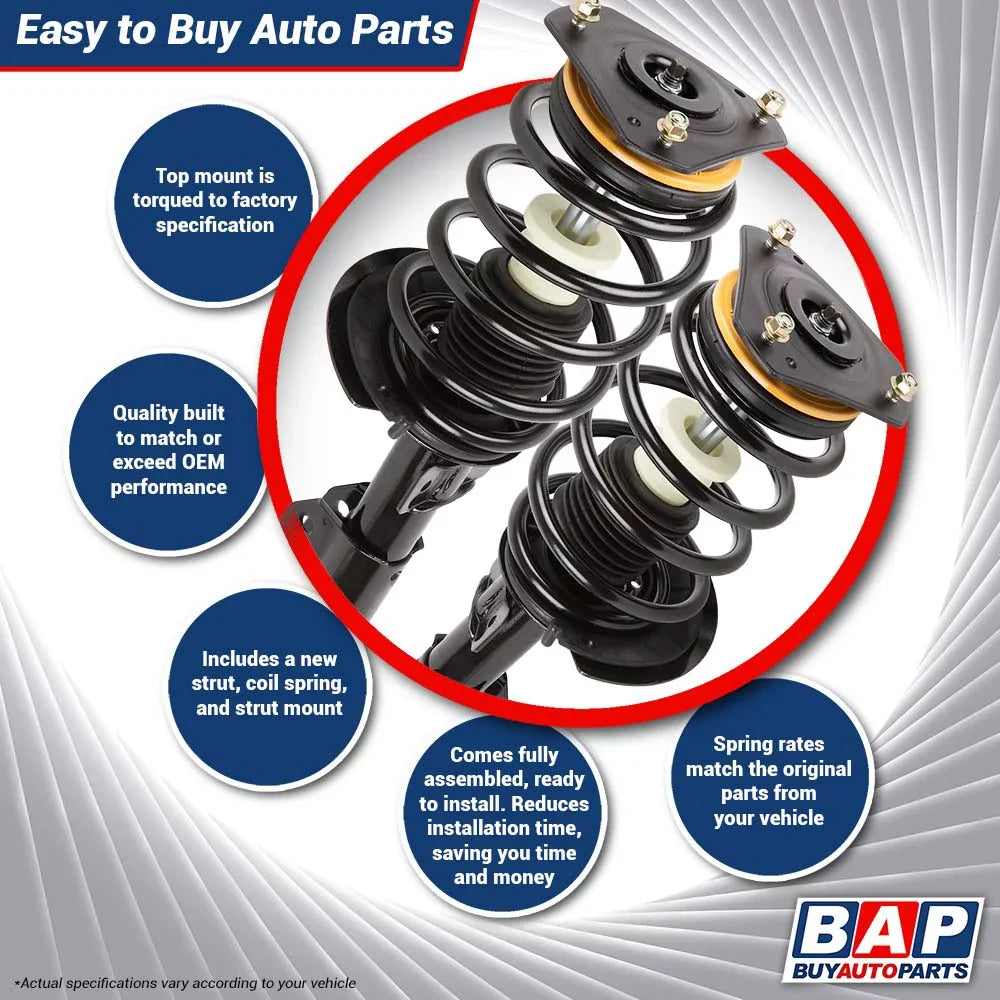 For Chevy Impala Police & Taxi 2000-2011 Front Rear Shock Strut Spring Set - Buyautoparts