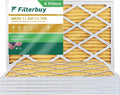 Filterbuy 14x25x1 MERV 11 Pleated HVAC AC Furnace Air Filters (6-Pack)
