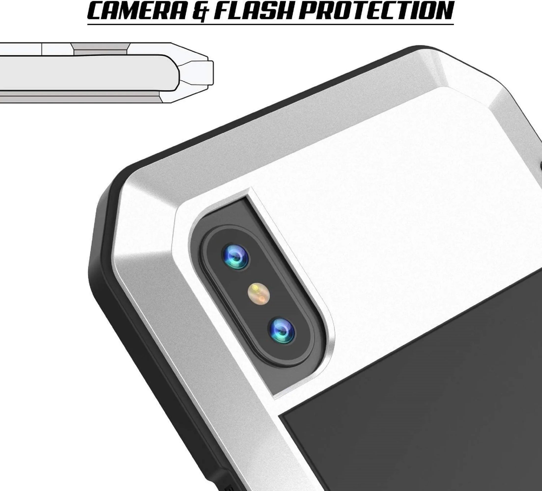 Gorilla Glass Aluminum Metal iPhone 5 Case (Silver) Heavy Duty Military Grade Shockproof and Scratch Strong Protection, Rugged Outdoor Travel