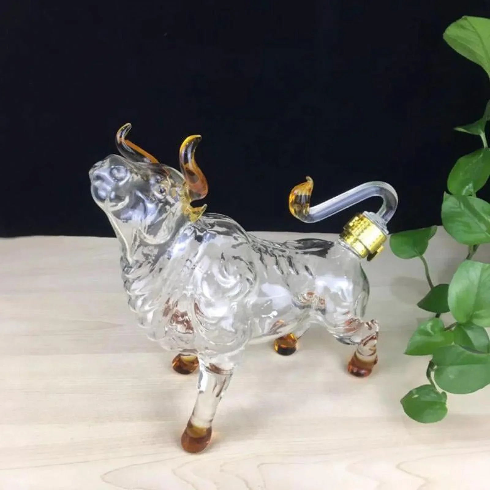 Whisky Decanter W/ Tail Stopper Creative Transparent for Whisky Spirits