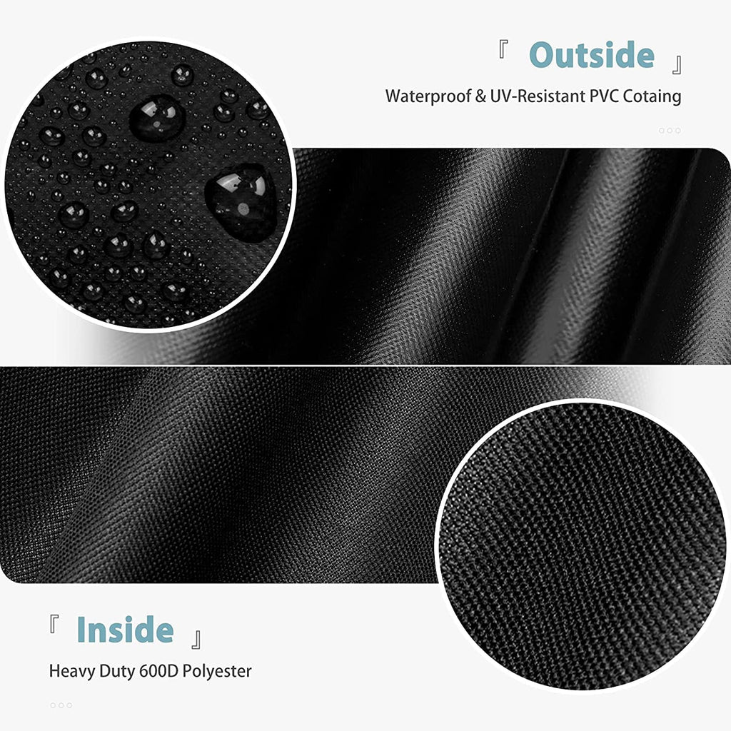 Waterproof Grill Protection for Char-Griller 11" Grill, Heavy Duty 600D Polyester with Anti-UV Coating, 75.5" x 22" x 38.5"