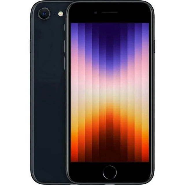 Restored Apple iPhone SE 2022 (3rd Gen) 128GB Midnight Unlocked Smartphone (CPO) (Refurbished)