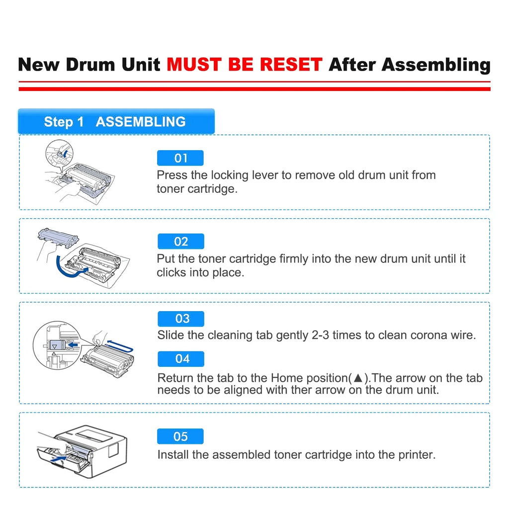 TN-760 Toner Cartridge Black High Yield and DR730 Drum Unit Set Matching for Brother DCP-L2550DW HL-L2350DW MFC-L2710DW MFC-L2690DW Printer (3x TN760 Toner, 2x DR730 Drum Unit )