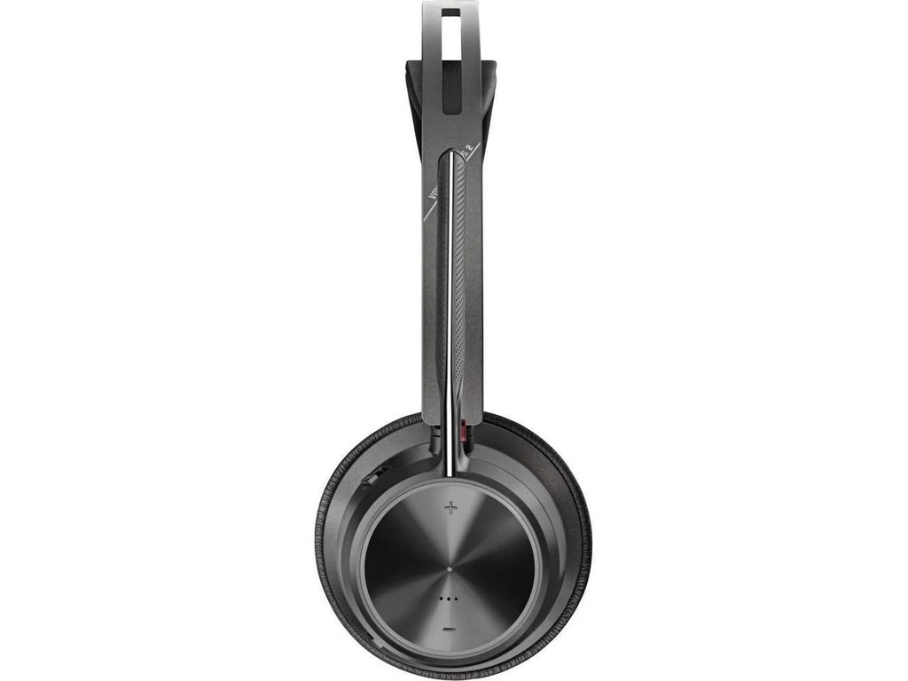 Poly Voyager Focus 2 USB-A Bluetooth Stereo Headset - Siri, Google Assistant - Stereo - USB Type A - Wired/Wireless - Bluetooth - 298.6 ft - 20 Hz - 20 kHz - On-ear, Over-the-head - Binaural - Supr...