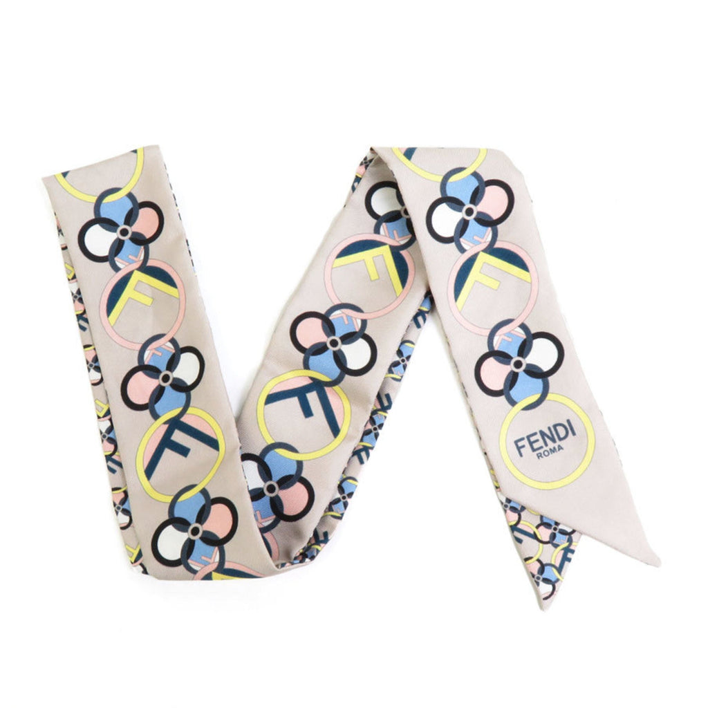 Pre-Owned FENDI Scarf Muffler Silk Multicolor Women's e58552f (Good)