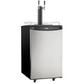 Danby DKC054A1BSL2DB 5.4 Cubic Foot Steel Double Tap Dual-Top Beer Kegerator
