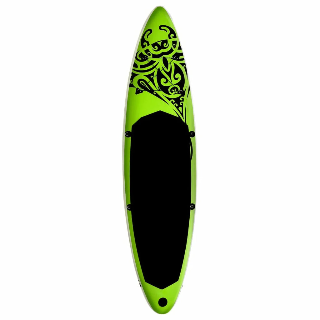 Andoer Inflatable Paddleboard Set 126"x29.9"x5.9" Green
