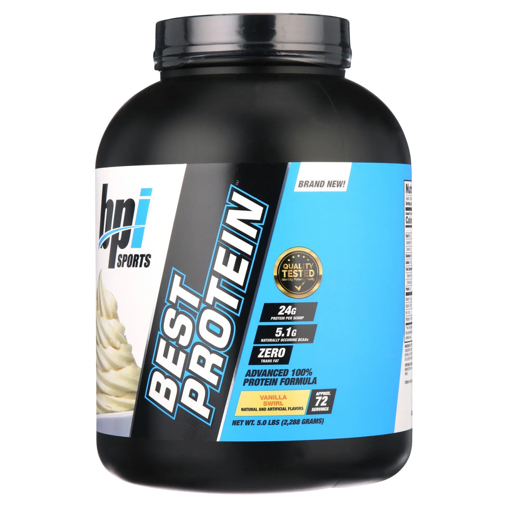 BPI Sports Best Protein Protein Vanilla Swirl, 72 Servings