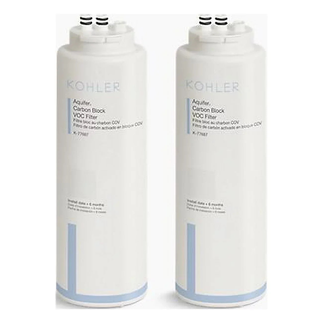 Kohler K-77688-NA Replacement Filter Cartridges - Pack of 2