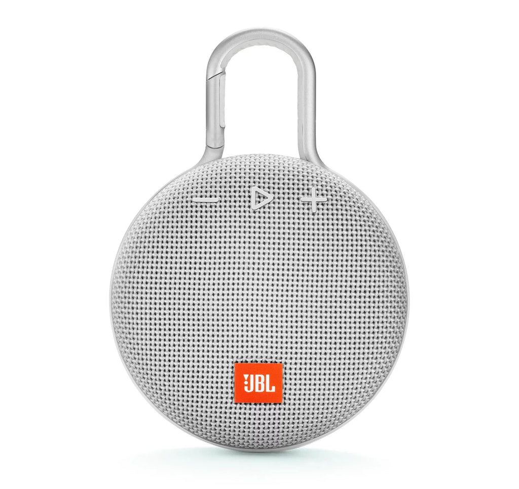 Open Box JBL Clip 3 Steel White Bluetooth Speaker