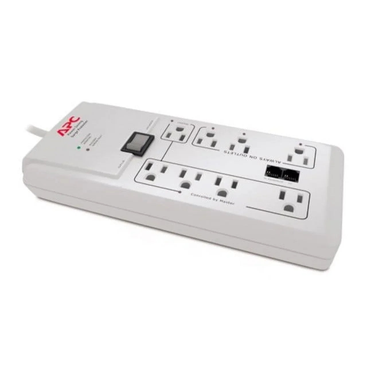Home/Office SurgeArrest Protector 8 Outlets, 6 ft Cord, 2030 Joules, White