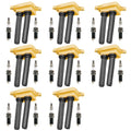8 Heavy Duty Ignition Coils and 16 Autolite Platinum Spark Plug Matching with Chrysler Aspen UF504 Fits select: 2019 RAM 1500 CLASSIC TRADESMAN, 2013-2014 RAM 1500 ST