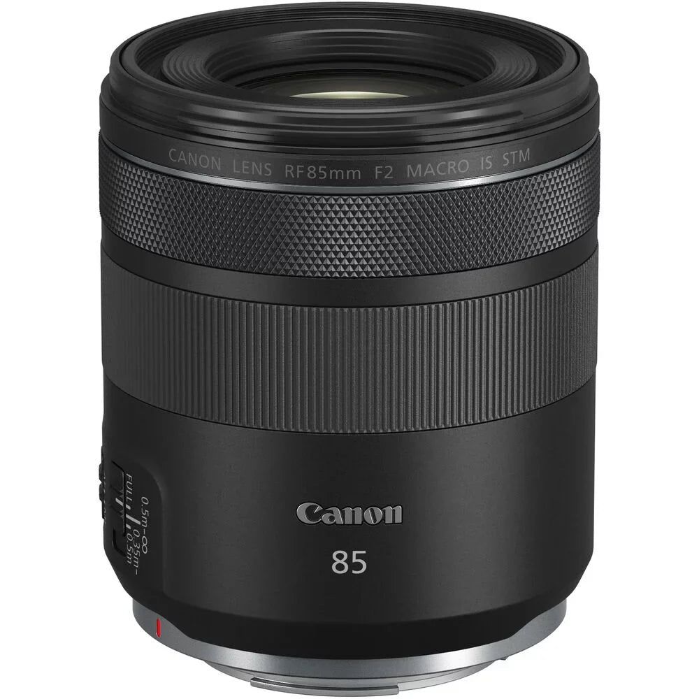Canon RF 85mm f/2 Macro IS STM Lens (4234C002) + Filter Kit + Lens Pouch + More