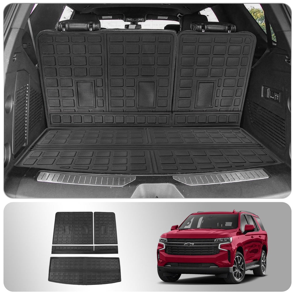 Fit 2021-2023 Chevrolet Tahoe GMC Yukon Rear Trunk Mat Cargo Liner Back Seat Shield Protector Chevy Tahoe Accessories