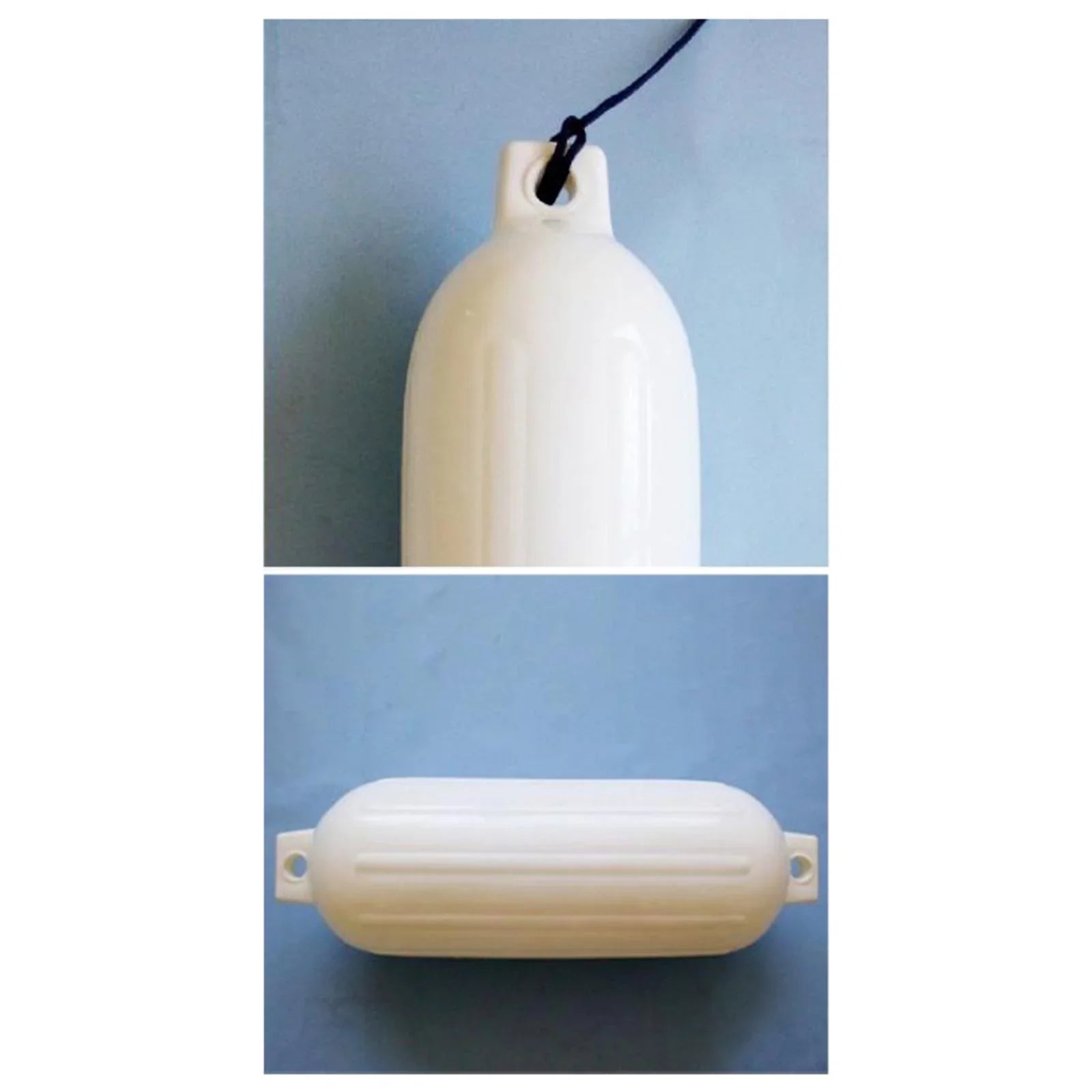 Ship Ribbed Inflatable Watercraft Bumpers for Bass Vessel Fishing Ship White