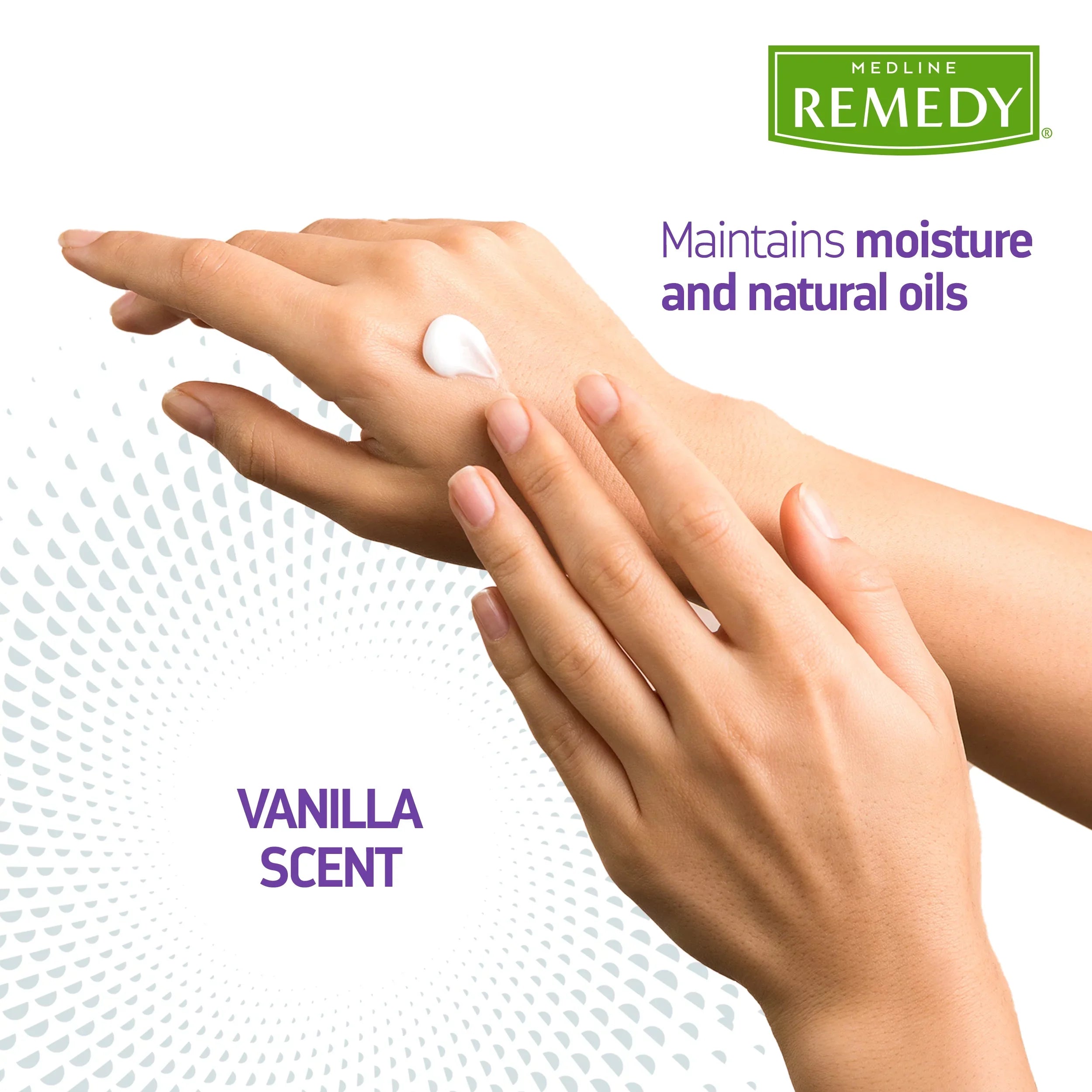 Medline Remedy Clinical Skin Cream, Vanilla Scent (32 fl oz), Moisturizing Face and Body Cream for All Ages