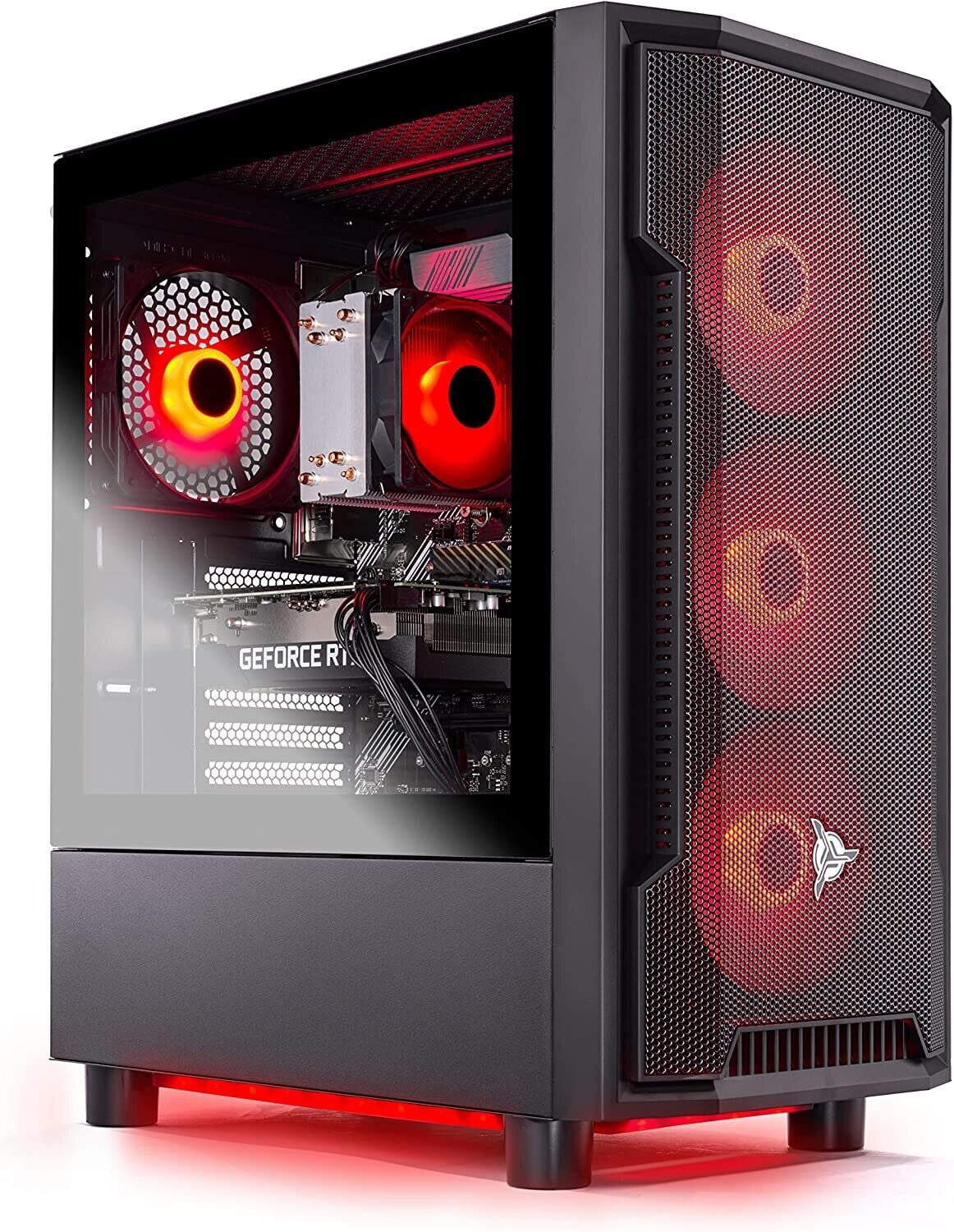 Skytech Shadow Gaming PC Desktop – AMD Ryzen 5 3600 3.6 GHz, NVIDIA RTX 3060, 1TB NVME SSD, 16GB DDR4 RAM 3200, 600W Gold PSU, 11AC Wi-Fi, Windows 11 Home 64-bit