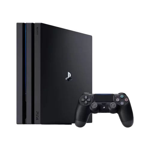 Sony PlayStation 4 PRO 1TB Gaming Console Black, HDMI Cable 2 Controller With Cleaning Kit Like New