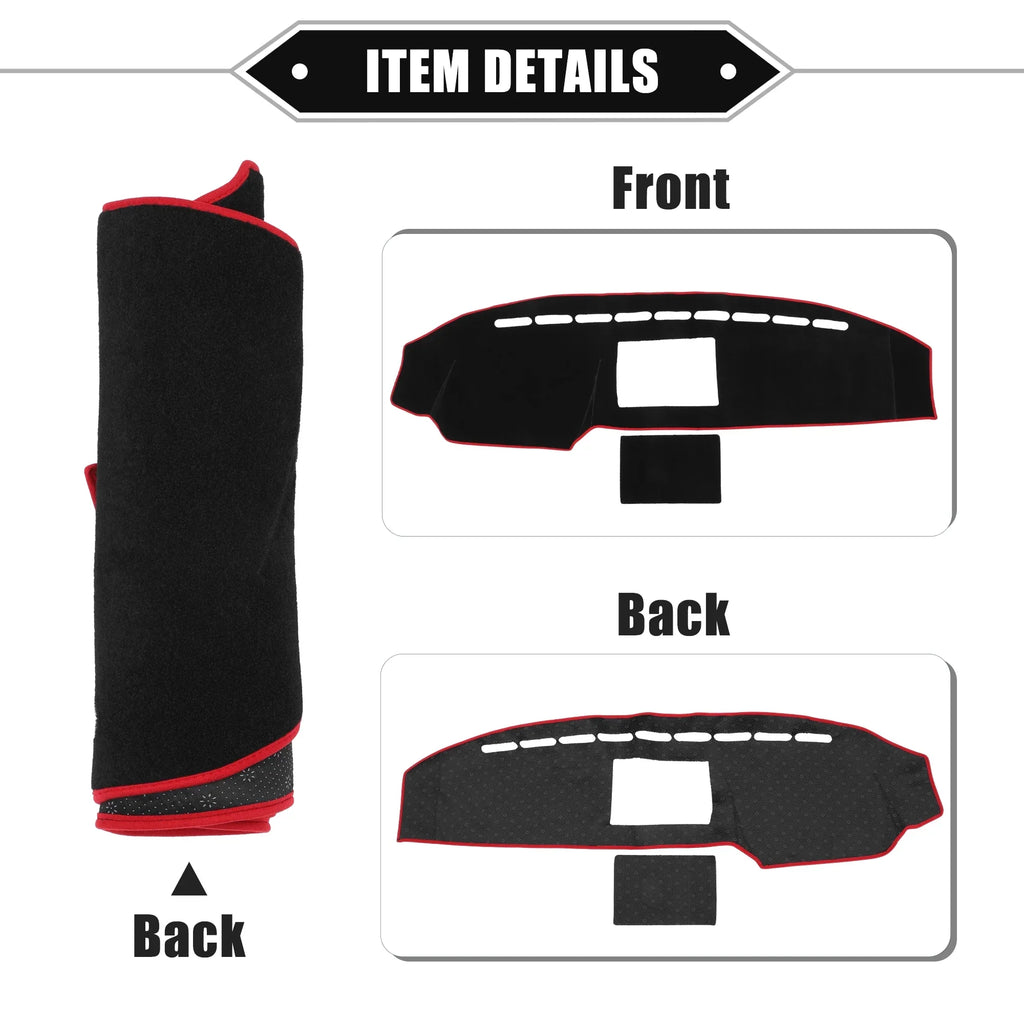 Unique Bargains Car Center Console Dashboard Wrap Mat Fitting for Ford F150 2008-2014 Protective Polyester Black
