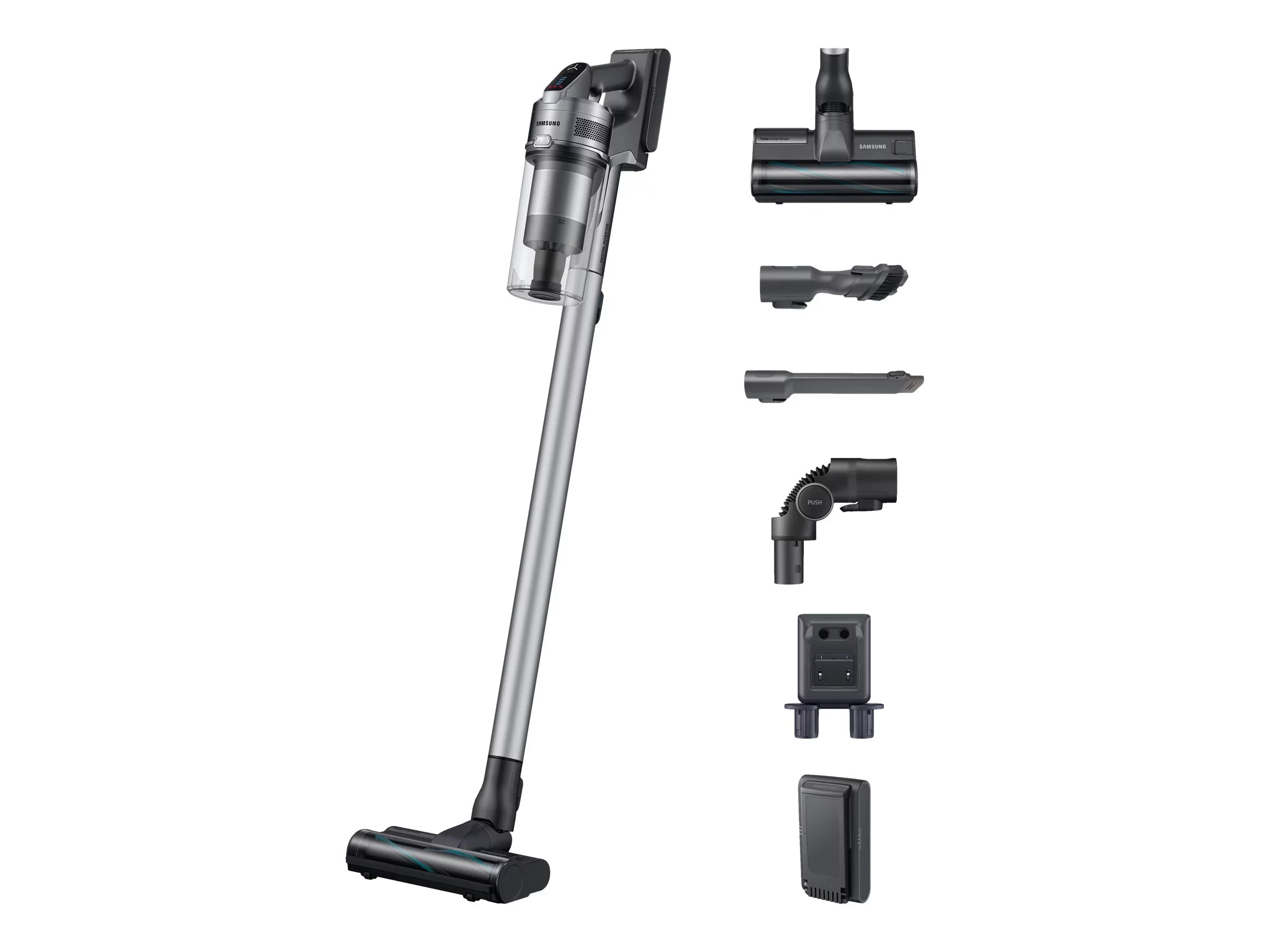 Samsung Jet 75 VS20T7511T5 - Vacuum cleaner - stick/handheld (2-in-1) - bagless - cordless - teal silver