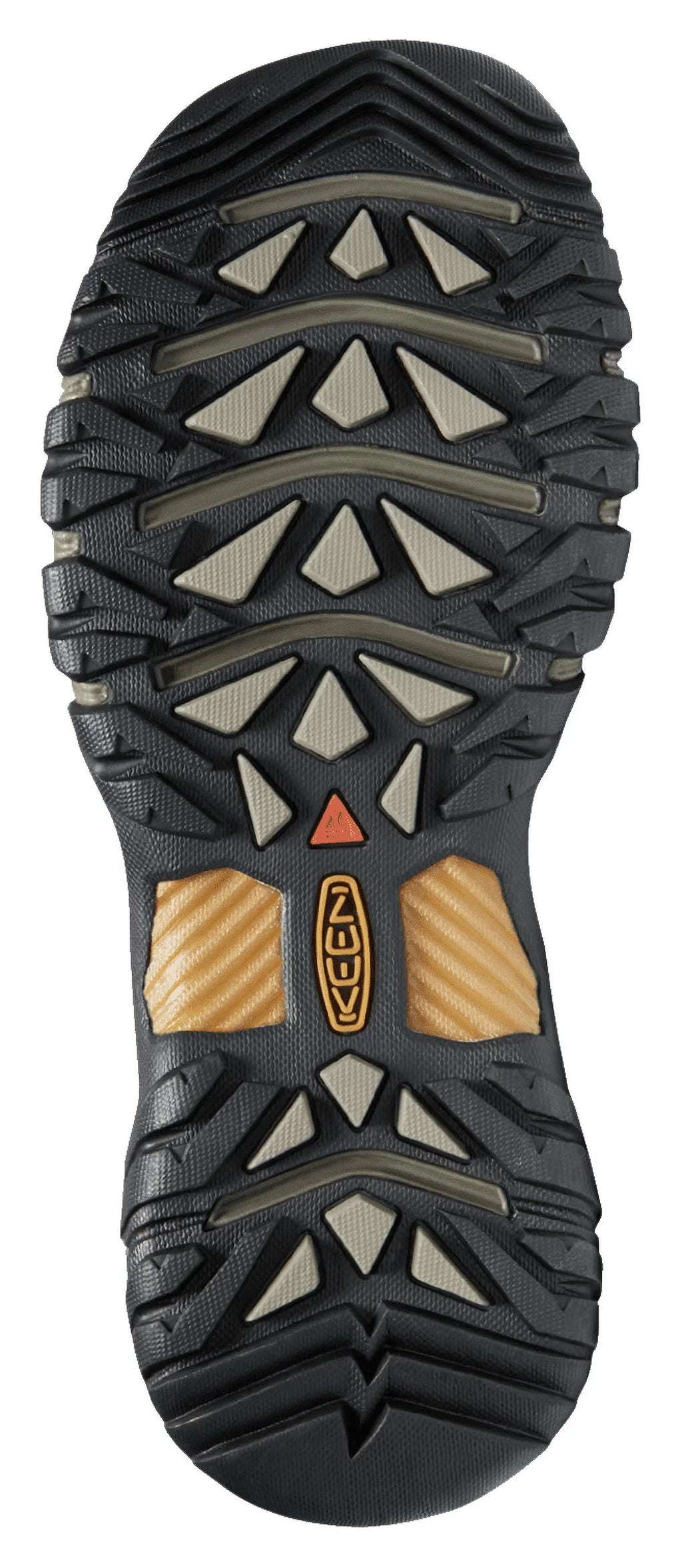 Refurbished KEEN Targhee III Mid Waterproof Hiking Boots for Men - Black Olive/Golden Brown - 9M