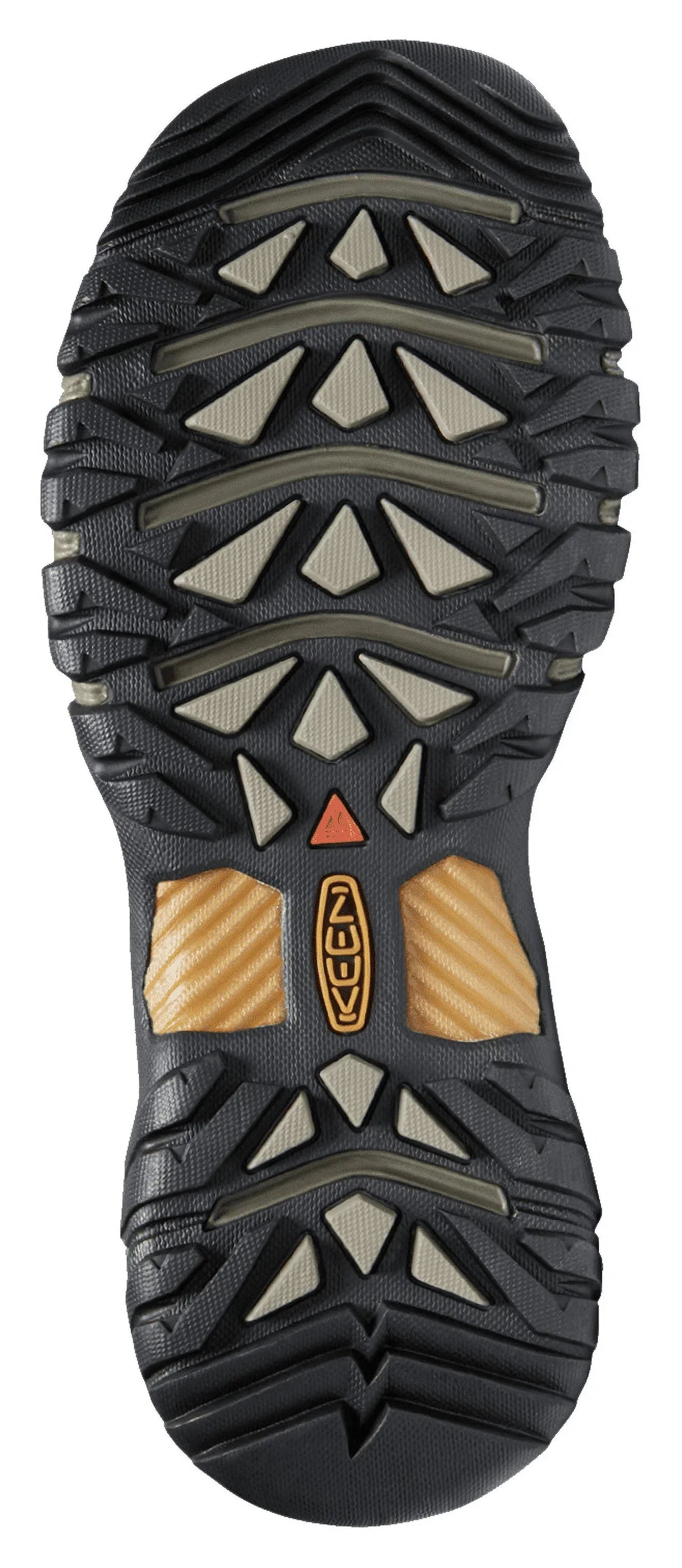 Refurbished KEEN Targhee III Mid Waterproof Hiking Boots for Men - Black Olive/Golden Brown - 9M