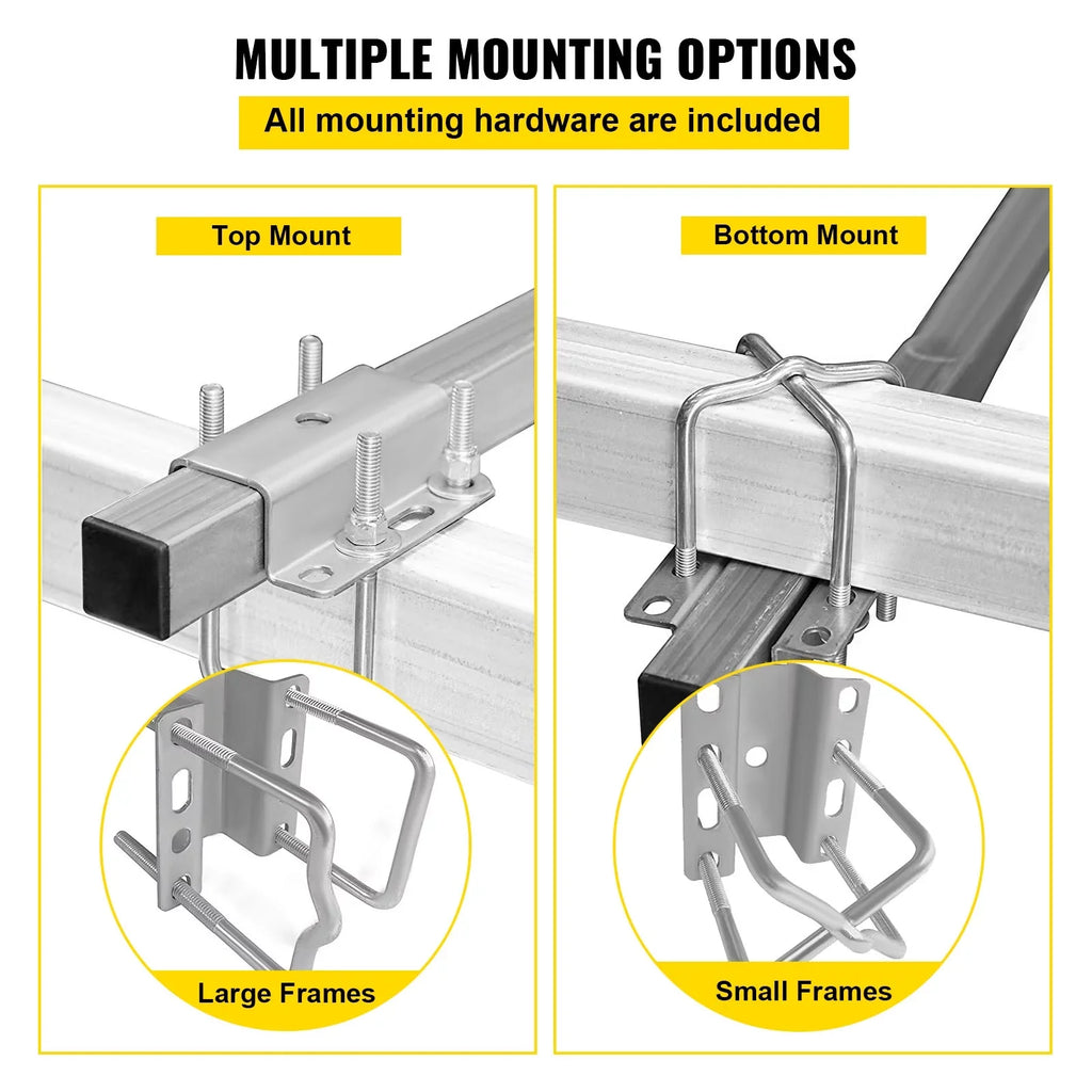 VEVORbrand Craft Trailer Guide-on, 40", 2pcs Galvanized Steel Trailer Post Guide on, with LED-Lighted PVC Tube Wrap Mounting Hardware Included, for Ski Ship Fishing Watercraft or Vessel Trailer