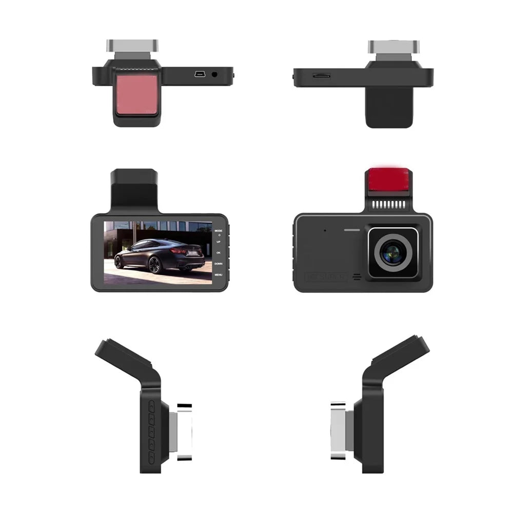 Nebublu Dash Camera, 4 Inch Car Dashcam Driving Recorder, 170° Wide Angle, Touchscreen, Support Night-Vision